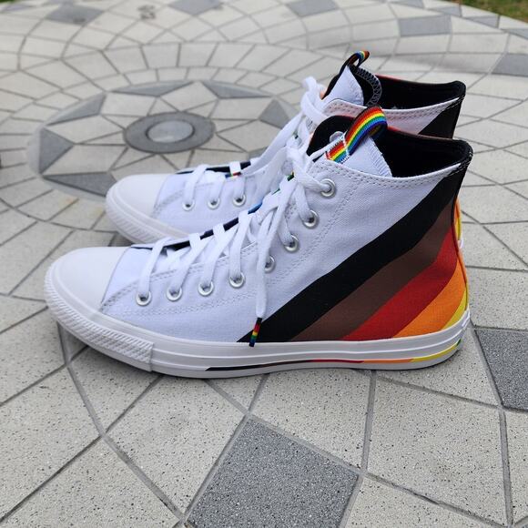 Converse Chuck Taylor All Star Hi Pride Canvas Hi Top Sneakers Unisex - Picture 8 of 9